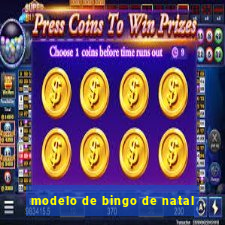 modelo de bingo de natal